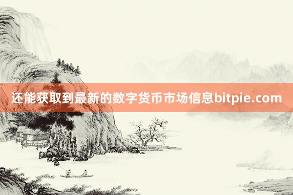 还能获取到最新的数字货币市场信息bitpie.com