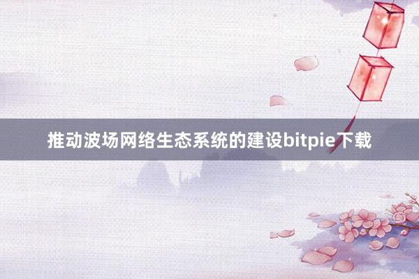 推动波场网络生态系统的建设bitpie下载