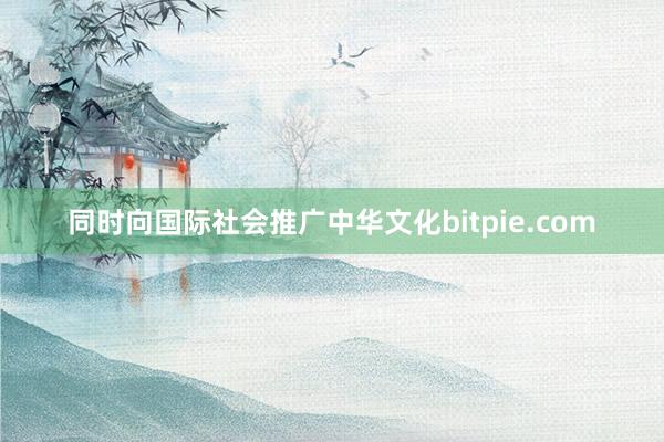 同时向国际社会推广中华文化bitpie.com