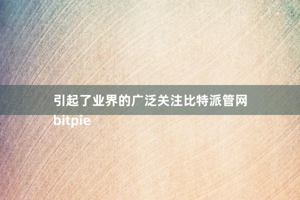 引起了业界的广泛关注比特派管网
bitpie