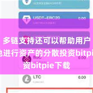 多链支持还可以帮助用户更好地进行资产的分散投资bitpie下载