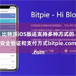 比特派iOS版还支持多种方式的安全验证和支付方式bitpie.com